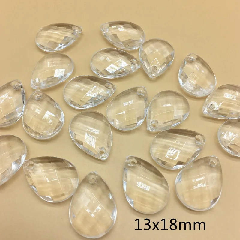 13x18mm white Meideheng акриловые прозрачные плоские бусины-капли для самостоятельного изготовления ювелирных изделий Аксессуары для рукоделия белые черные бусины подходят для ювелирных изделий ручной работы - Цвет: 13x18mm white