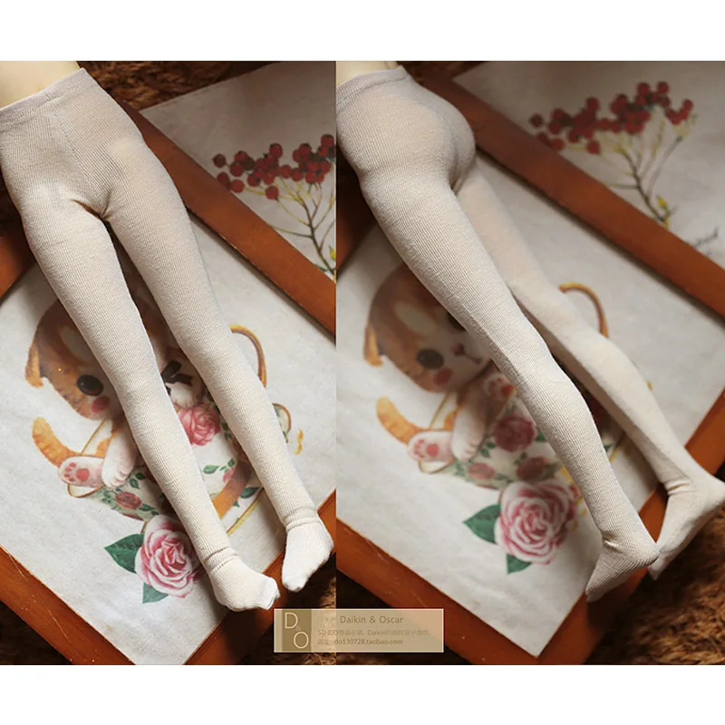 Аксессуары для куклы bjd, кукольный носок для 1/3, 1/4, 1/6, 1/8, 1/12, 12 дюймов, носки в полоску для куклы, хлопковые колготки - Цвет: Цвет: желтый