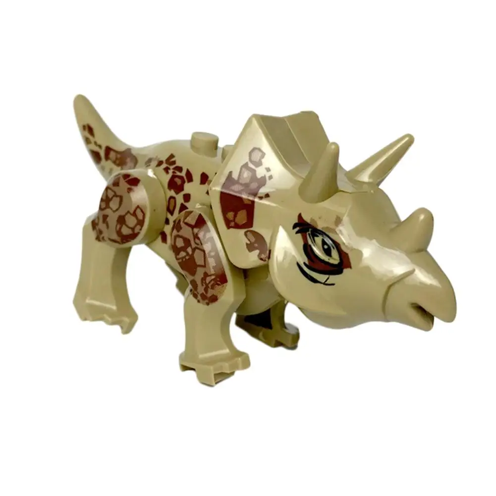 

novelty toys 8 Dinosaur Building Blocks Dolls collectible model Tyrannosaurus Rex Triceratops Spinosaurus Stegosaurus