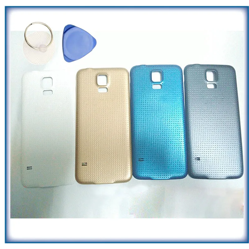 Сменный Чехол на заднюю крышку для Samsung S5 i9600 G900F G900T G900V G900A чехол батареи с клеем +