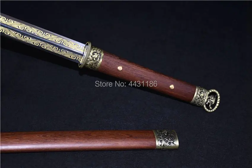 Китайская меч ручной работы WuShu для Кунг Фу Династия Тан HuanShou Swords Jian Sharp лезвие из