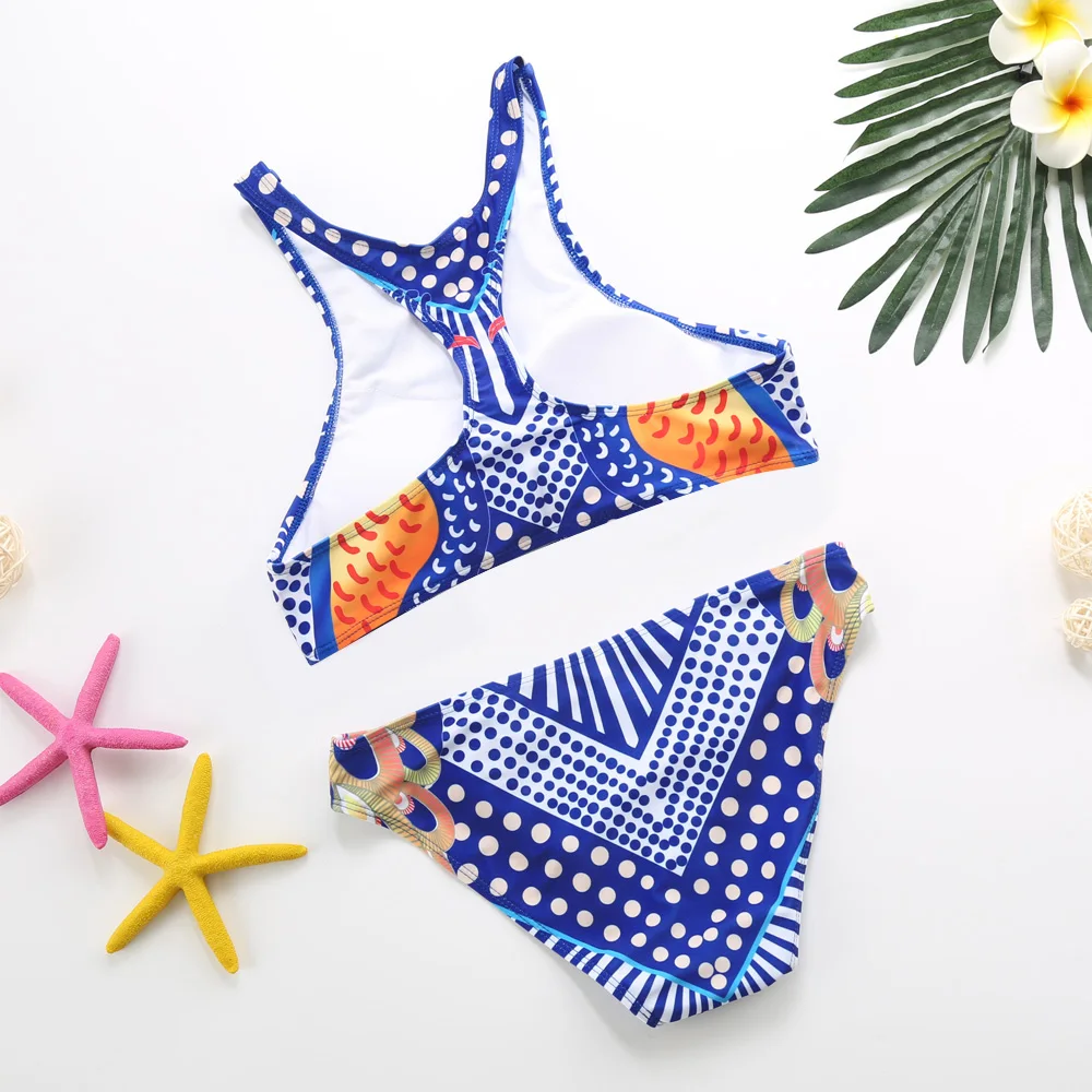 Сексуальные Женщины Холтер Push Up Padded Купальник Печати Бинты Бикини Набор Сова