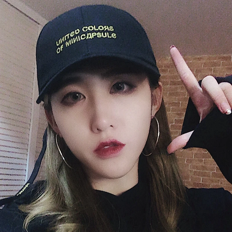 ulzzang Chic Women Cap Adjustable Peaked Cap Sunscreen Hat Harajuku Cute Style for Teenager Girls