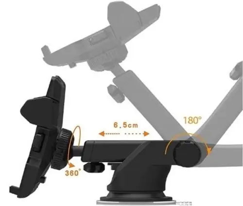 Совершенно стиль автомобильный держатель для телефона Универсальный 360 ° Автомобильный держатель для приборной панели на лобовое стекло для GPS PDA подставка для мобильного телефона