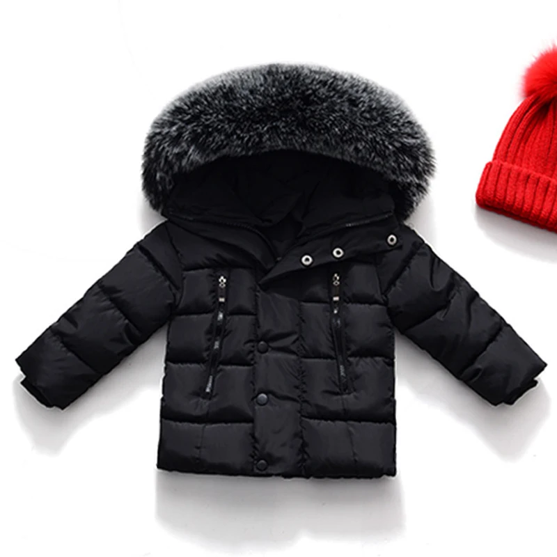 Baby Girls Boys Winter Warm Clothing Cotton Fur Coat Outerwear Infant Children Outfits Clothes Casual Sports Hooded | Детская одежда и