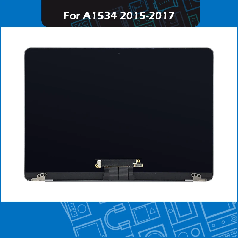 Год A1534 дисплей полная сборка для Macbook retina 1" ЖК-экран сборка серый космос EMC 2746 2991 3099