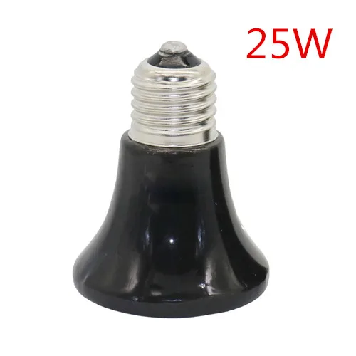 25W 10 шт. E27 220 V-240 V инфракрасный Керамика излучатель лампа теплоты легкого применения рептилии для домашних животных для разведения разведение света 25W 50W 75W 100W - Цвет: 25W