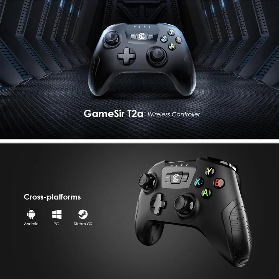 Геймпад GameSir T2a Bluetooth/2,4G беспроводной/проводной игровой контроллер pubg с кронштейном джойстик для pubg Android PC tv BOX
