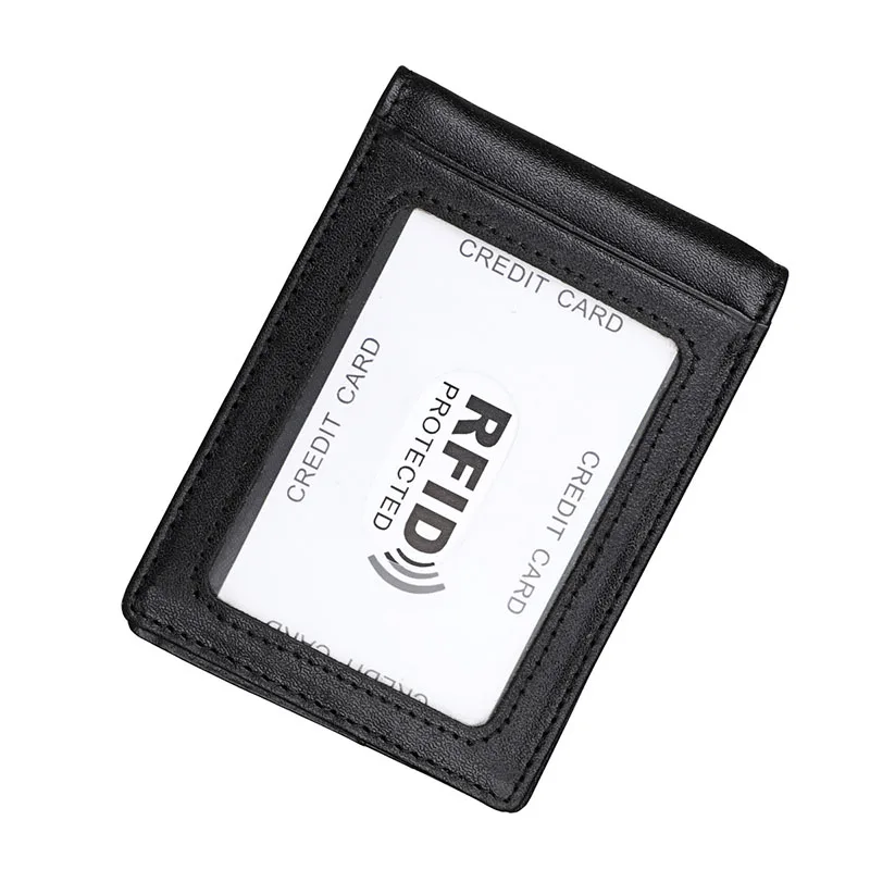 Кошельки мужские RFID кошелек для мужчин и женщин Зажимы для денег из натуральной кожи зажим для денег держатель Зажим для денег женский кожаный портмоне мужской маленький кошелёк натуральная кожа гаманець мужское жен