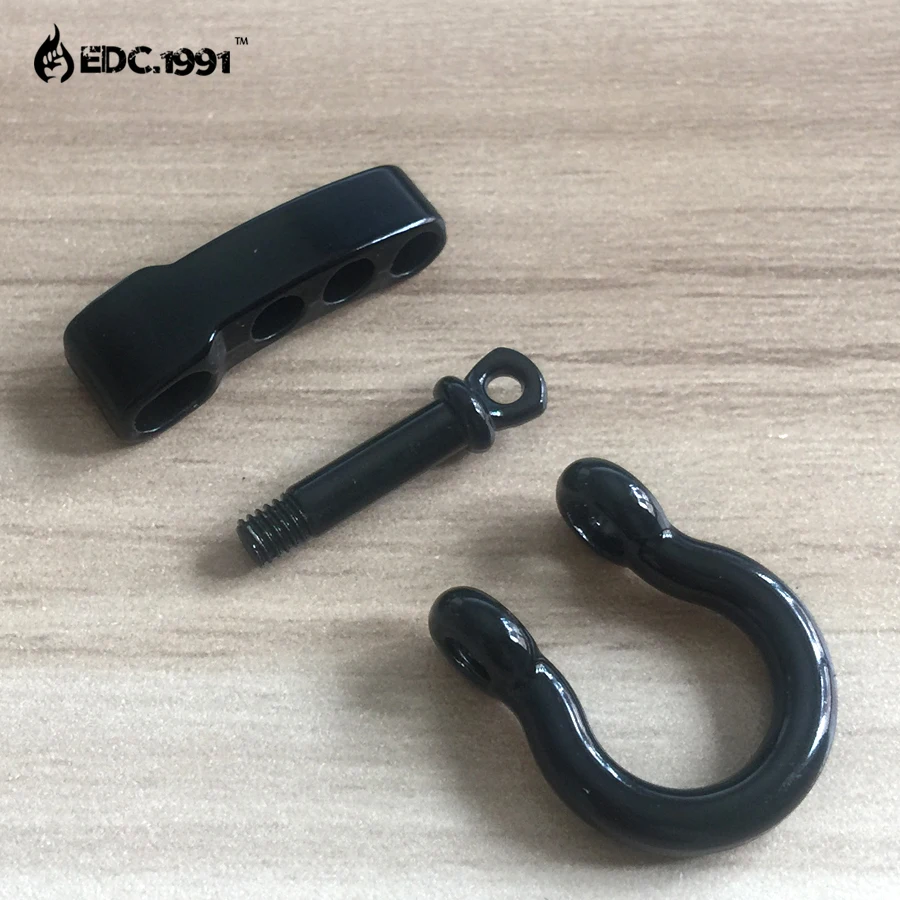 Beste 200 Stks/partij Staal Anker Beugel Outdoor Camping Survival Touw Paracord Armband Gespen Zwart