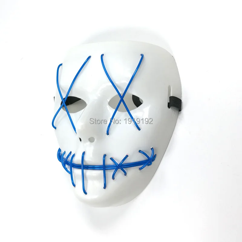 Новая мода EL маски Хэллоуина Смешные провода маска модная для косплея Вечерние