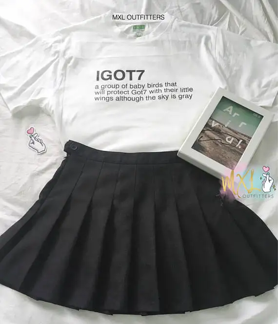 OKOUFEN IGOT7 a группа детских птиц футболка с буквенным принтом модные смешные крутые