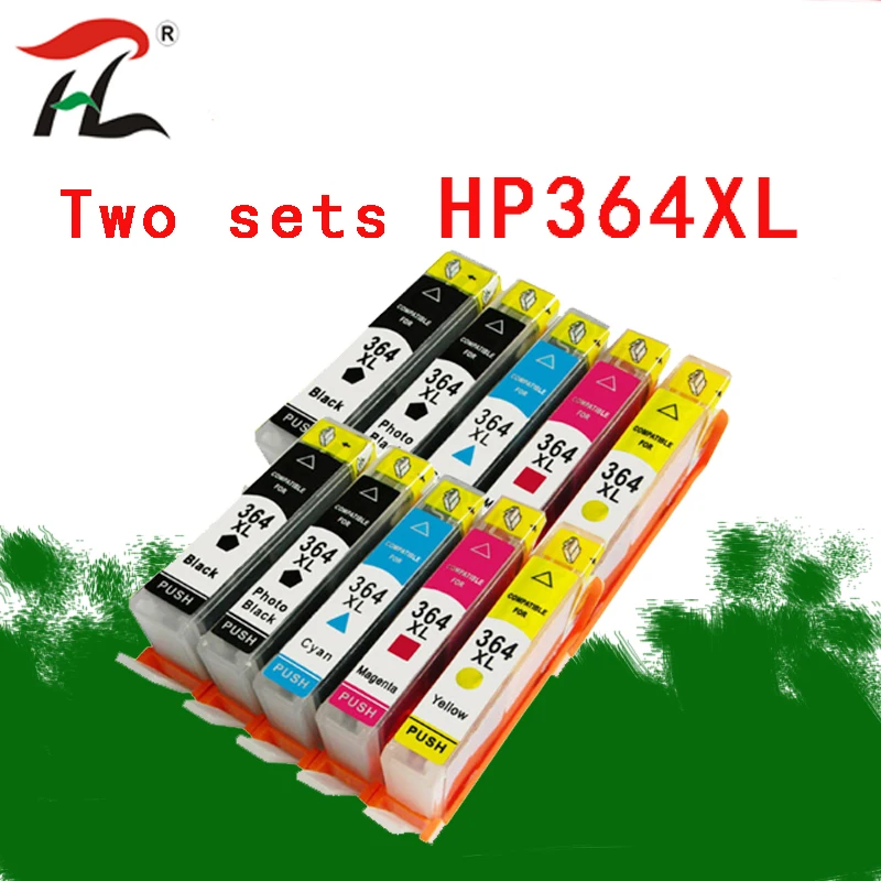 10 упаковок 364XL для HP фотосессия Deskjet 3070A 5510 6510 B209a C510a C309a Printer|Чернильные картриджи| |