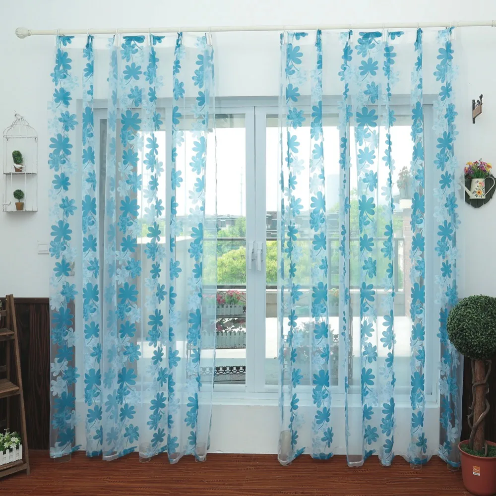 NAPEARL Modern curtain window tulle fabrics for treatments bedroom yarn sheer panel home living room | Дом и сад