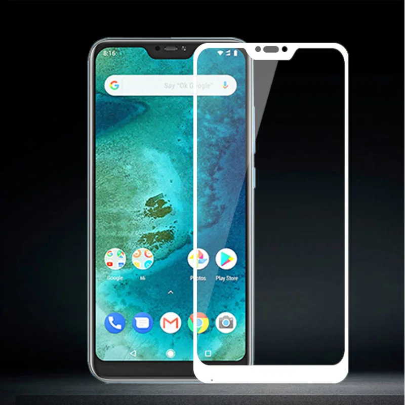 Полное покрытие из закаленного стекла для Xiaomi Mi2A Lite 9H Защитная пленка для экрана A2Lite Защитная пленка для Xiaomi Redmi 6 Pro