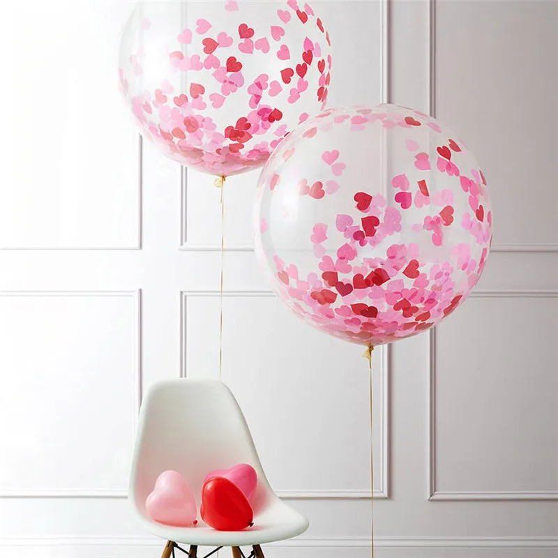 5 шт./лот большие круглые прозрачные конфетти для воздушного шара воздушные шары