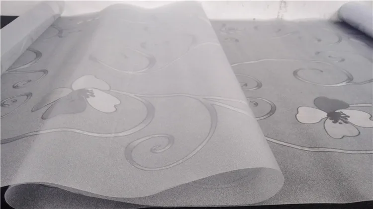 3D хлопковая статическая липкая оконная пленка витражная бумага декоративная