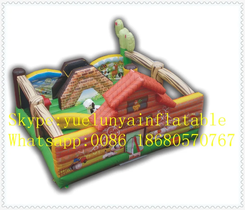 

Factory direct Inflatable slide,Inflatable castle,Farm Castle Trampoline KYB-32