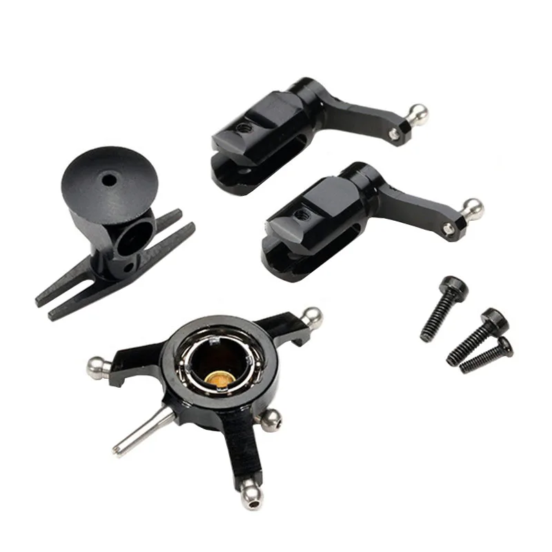 WLtoys V977 V966 XK K110 K120 металлический конверсионный компонент для улучшения черный и красный аксессуары для радиоуправляемых вертолетов Запасные части - Цвет: Черный