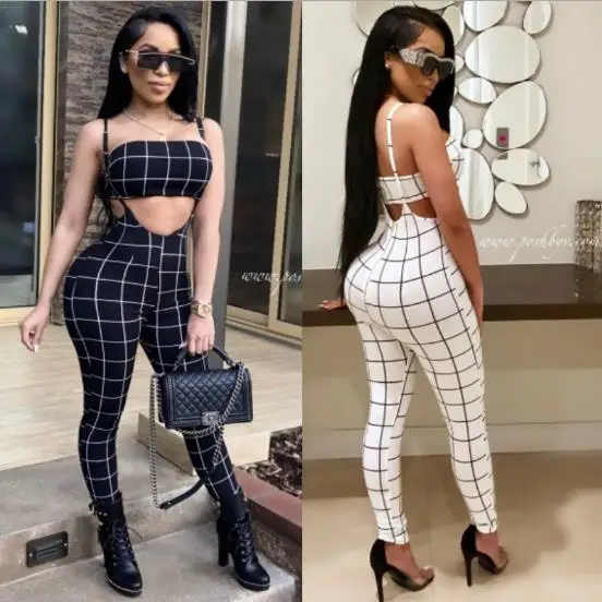 2019 Модный стильный Повседневный Женский костюм без бретелек с