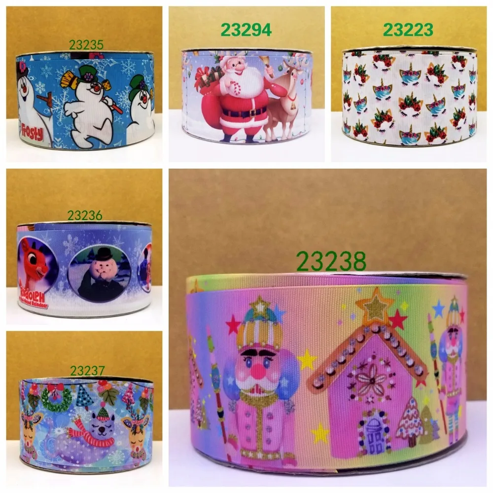 Бесплатная доставка 50 ярдов мультфильм печатных grosgrain ленты 23223|Ленты для шитья| |