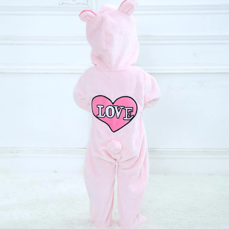 Детские розовые пижамы PigKigurumi комбинезоны для новорожденных комбинезон с