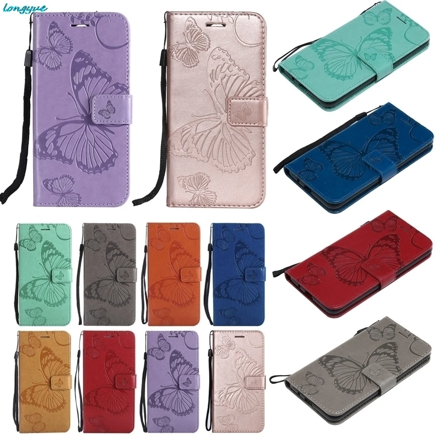 Redmi Note5A Case для Xiaomi Note 5A Prime Чехлы Pro кожаный чехол бабочка ремешок кошелька телефон