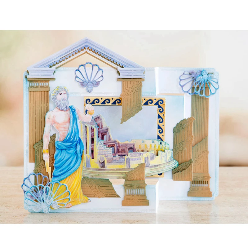 Усердно трудитесь Стройте стены металлические режущие штампы трафареты для DIY