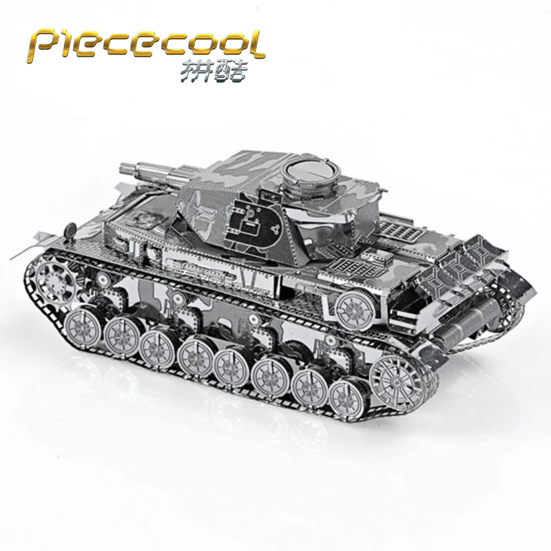 

Металлический 3D-пазл Piececool, игрушка IV TANK, образовательные 3D модели пазлов, игрушки «сделай сам», лазерная вырезка, наборы для детей