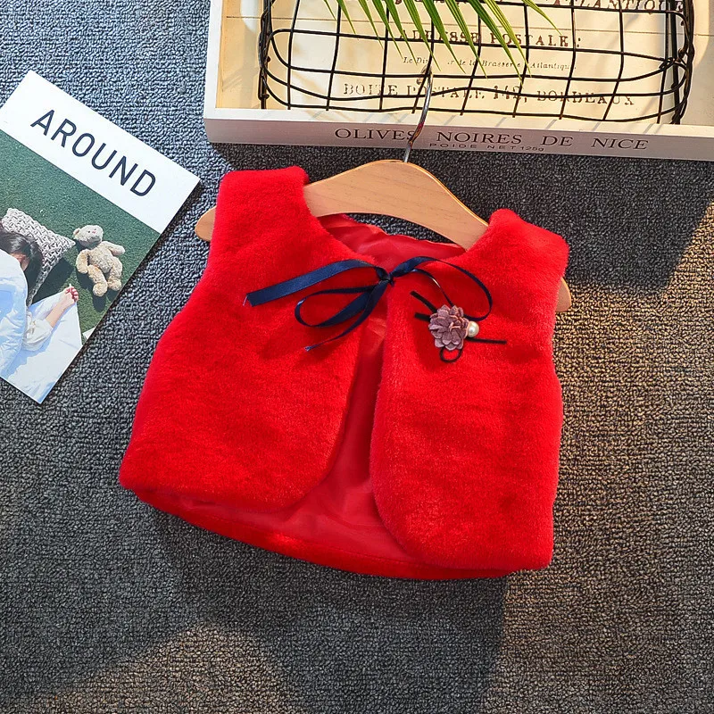 LILIGIRL/4,29$; Меховой жилет для девочек; куртки; Новинка года; детские осенние жилеты из кроличьей шерсти; жилет для детей; верхняя одежда