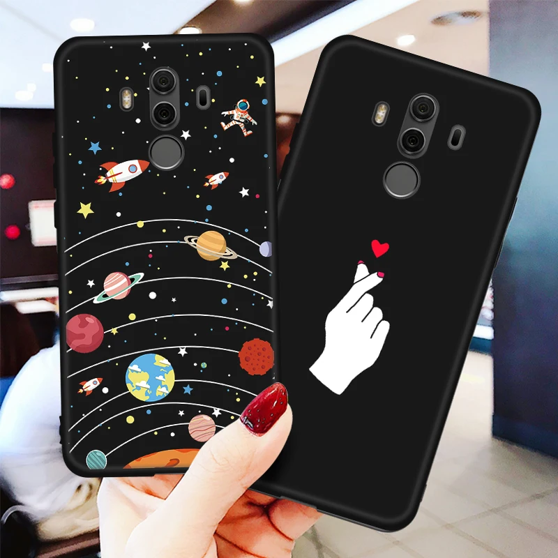 Силиконовый ТПУ защитный чехол с рисунком для Huawei P Smart 2021 Z P40 Lite Pro Plus + телефона