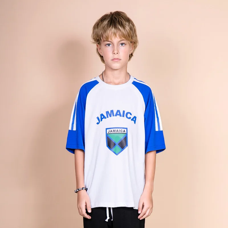 Спортивная футболка для мальчиков 12 лет хлопковые топы с короткими рукавами