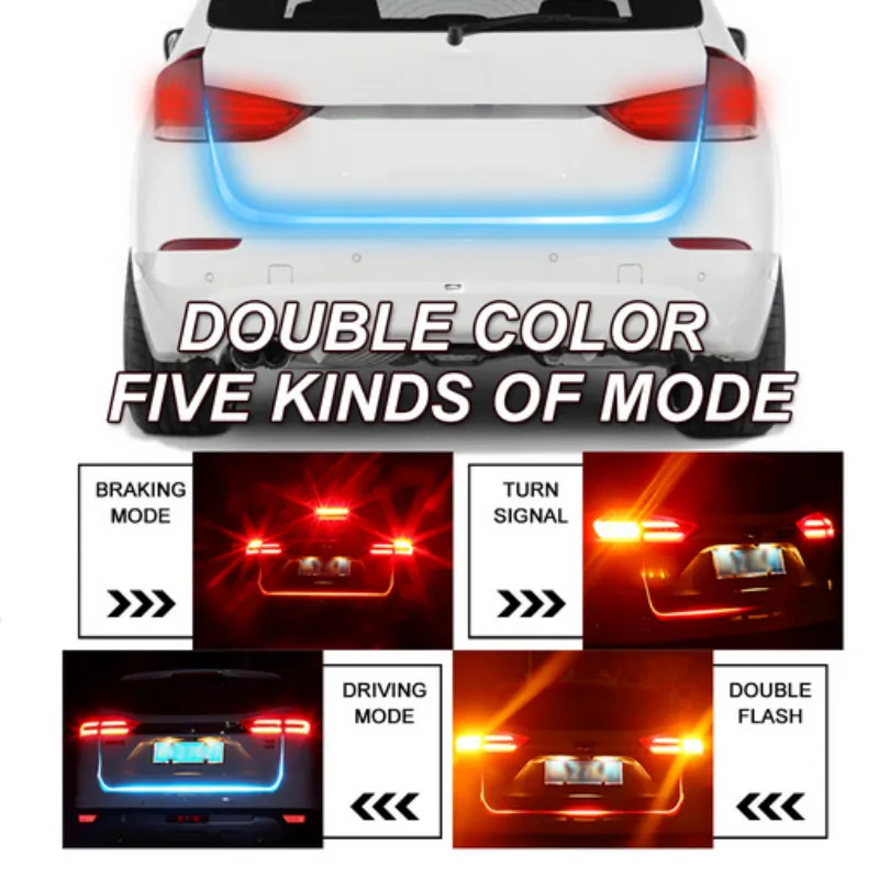 Струящийся светодиодный RGB красочный Автомобильный свет багажника для Nissan Qashqai j11 Juke X-trail T32 Tiida Note Almera Primera Pathfinder Teana