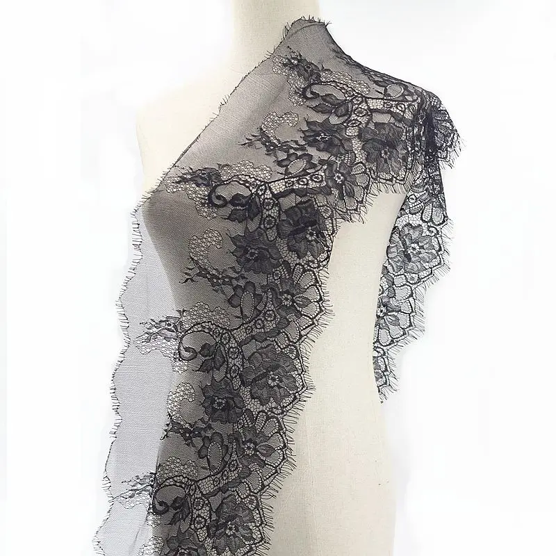 MLAEY 3 5 ярдов Черное кружево отделка шитье аксессуары для ресниц кружевная лента