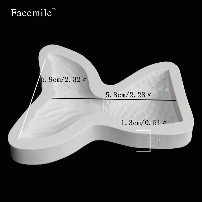 Facemile 5 шт. черепаха с рыбьим хвостом дельфин море животное силикон сахарное желе