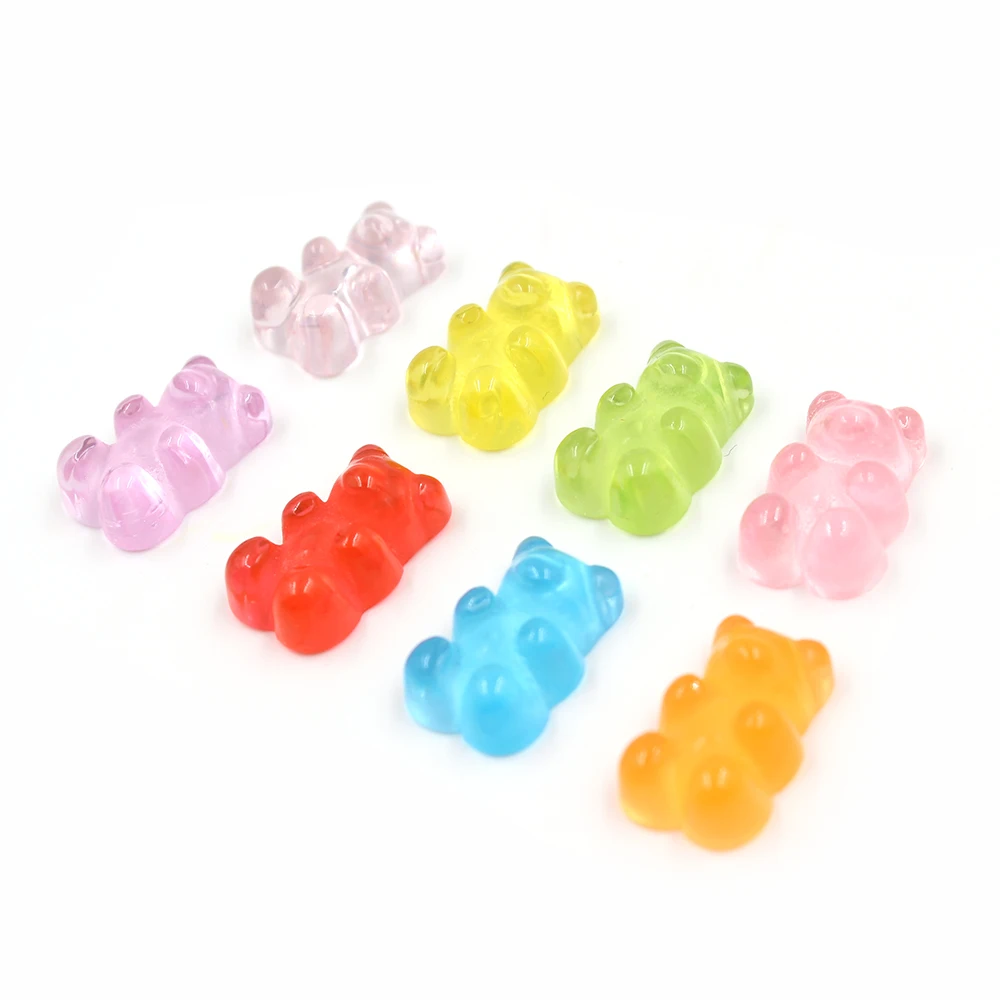 10 шт. Медвежонок наполнитель для мягкого моделирования глины Lizun Slime украшение дополнение для слизи аксессуары для пластилина набор игрушек
