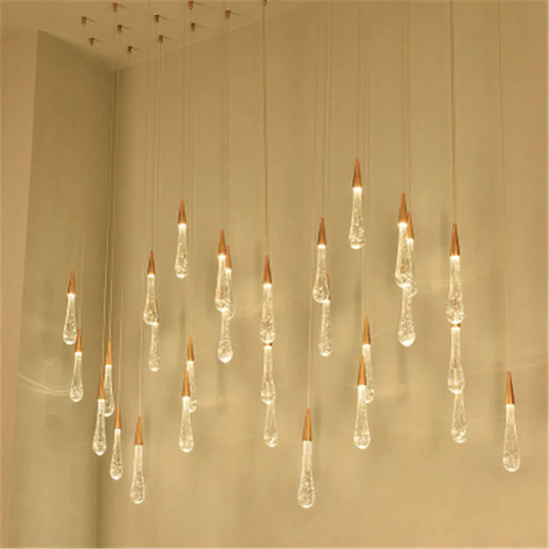 Минималистичная лампа в стиле постмодерн роскошная люстра для вестибюля отеля