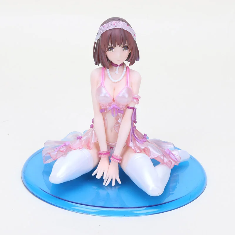 no box Аниме Saekano как растить скучную подругу katou Megumi пижамы девушка фигура ПВХ Фигурки Модель игрушки 12 см - Цвет: no box