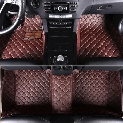 Coffee Пользовательские автомобильные коврики для Mercedes Benz C class W201 W202 W203 W204 W205 AMG C43 C63 аксессуары для стайлинга автомобилей коврики Ковры - Название цвета: Coffee