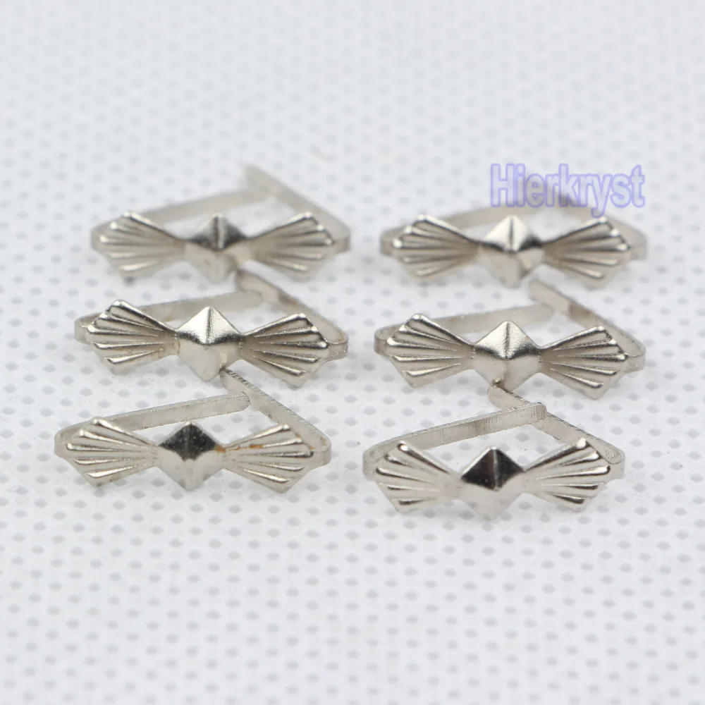 100 шт. серебристые шпильки с бантом коннекторы кристаллическая призма детали для