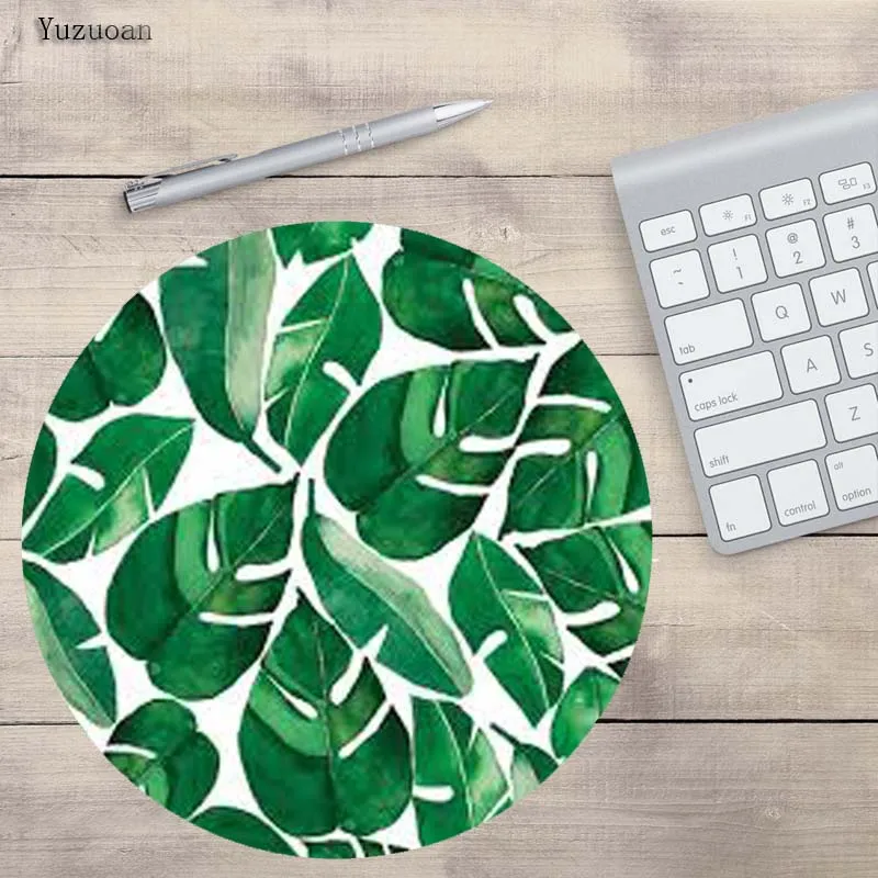 Yuzuoan Tropic Fruits Banana leaves индивидуальные коврики для мыши Компьютерная клавиатура