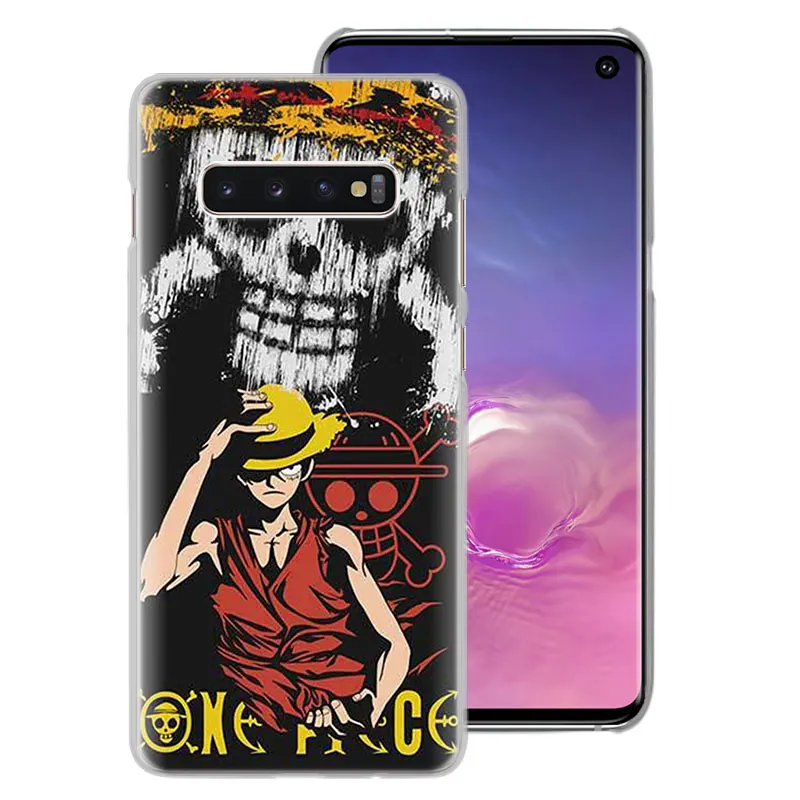 Одна деталь Чехлы для телефона с Луффи для samsung Galaxy S10e S10 S8 S9 плюс M10 M20 M30 A50 S6 S7 Край жесткий чехол повышенной прочности