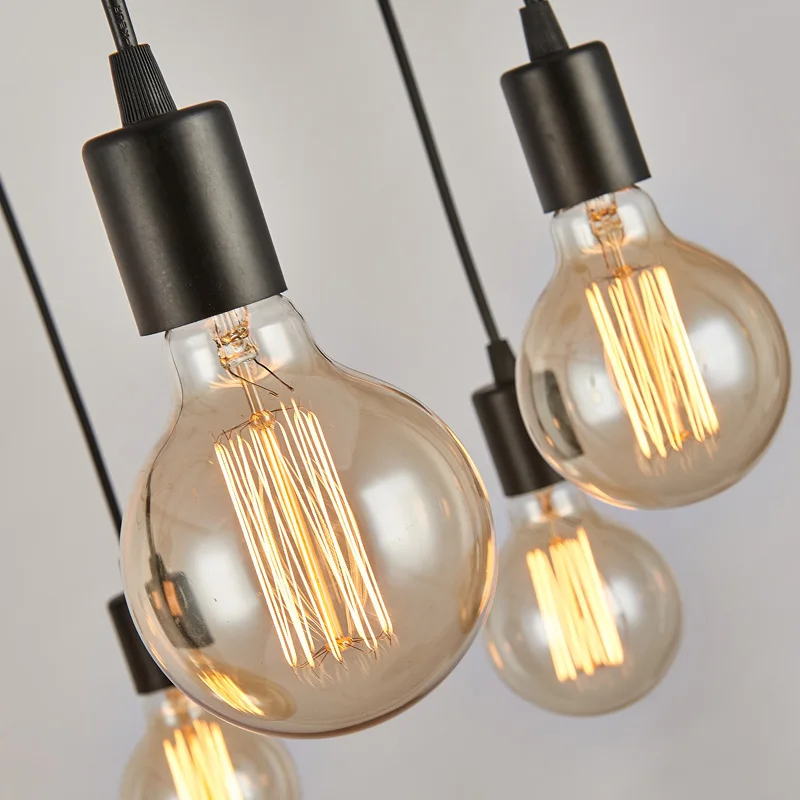 Loft Retro Big Spider Chandelier Lighting Diy Lights Edison Vintage E27 Ac 110v 220v Black Chandeliers | Лампы и освещение