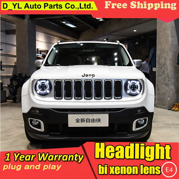 Автомобильный Стайлинг головсветильник s для Jeep Renegade2016 светодиодный ные