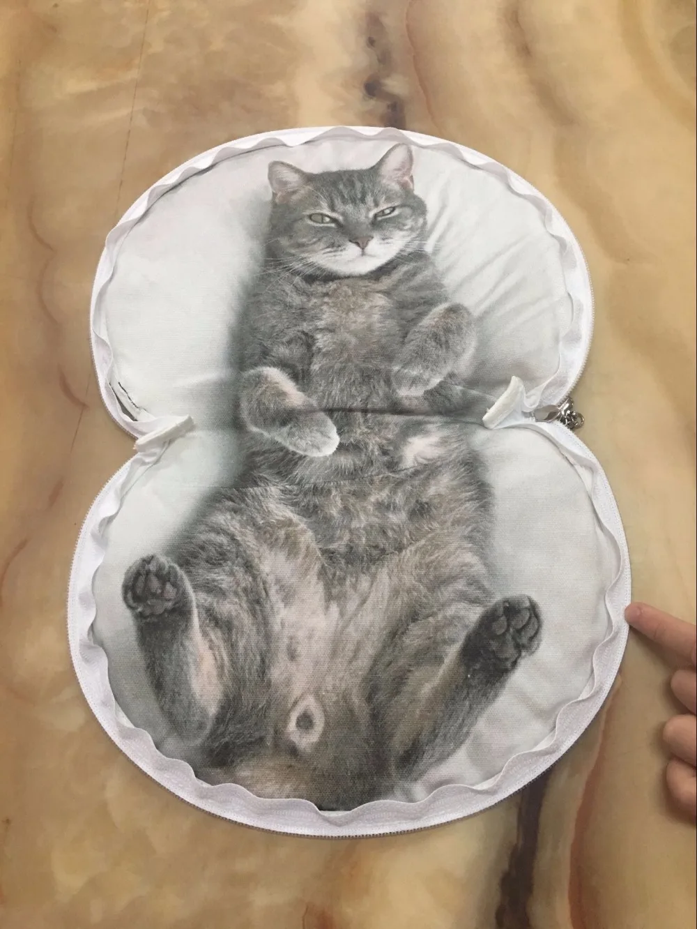 Косметичка в стиле Лолиты для женщин и девочек с 3D принтом кота, косметичка для путешествий, сумка для хранения косметики