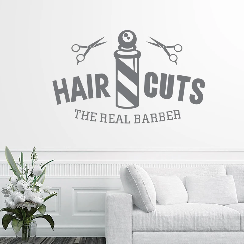 Наклейка для парикмахерской переводная картинка хлеба на заказ виниловая