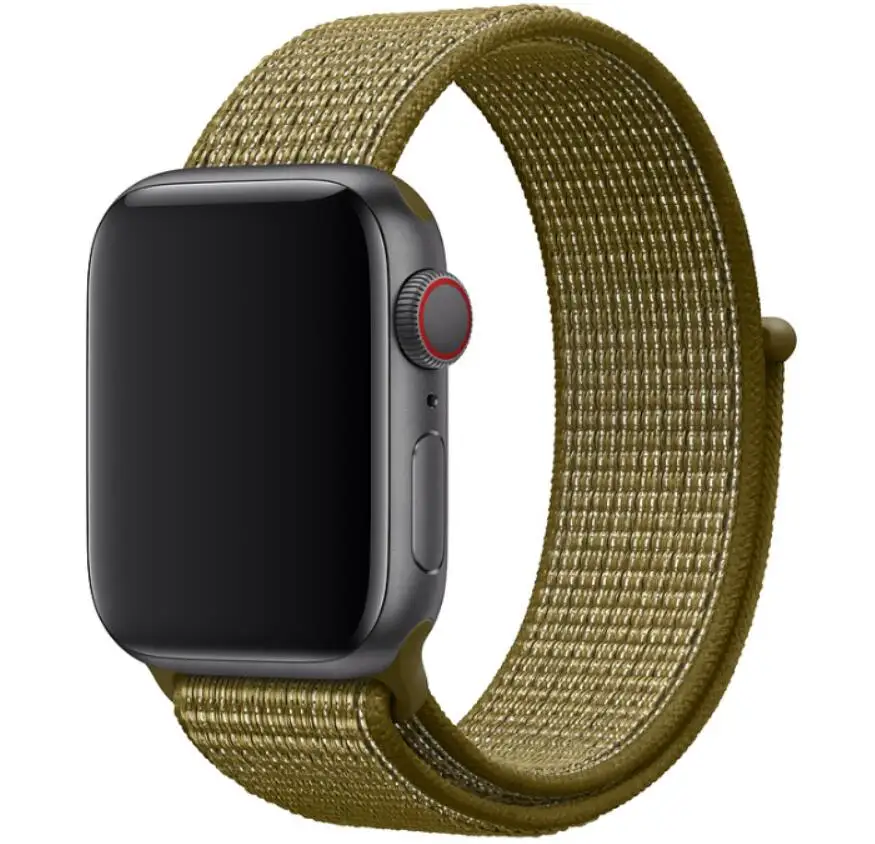 Горячая распродажа! Спортивная петля для apple watch, 38 мм, 42 мм, 40 мм 44 мм плетеный нейлоновый ремень для наручных часов iwatch, ремешок watch series 1/2/3/4series 5