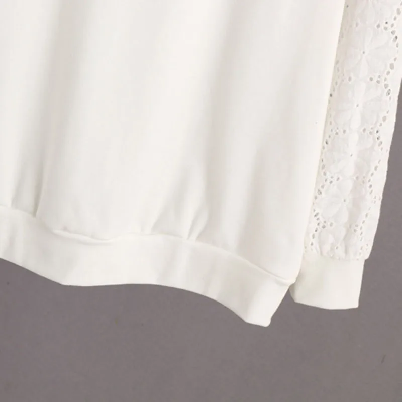 Женский свитер с вышивкой черный белый пуловер Свитера большого размера на весну