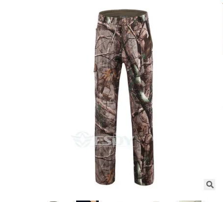 flag camouflage Открытый Для мужчин Для женщин Охота Пеший Туризм непромокаемые брюки тактика V5.0 флисовая для походов кемпинг, катание на лыжах Термальность брюки - Цвет: flag camouflage