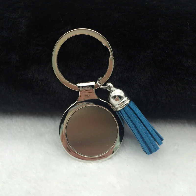 Персонализированные лазерные вечерние 50 шт./лот синие кожаные кисточки с пустым